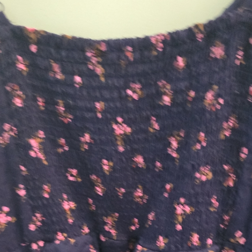 City Studio Navy Smocked Dress - Picture 6 of 6